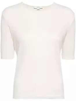 Vince футболка в рубчик, белый