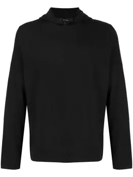 Vince худи тонкой вязки, черный