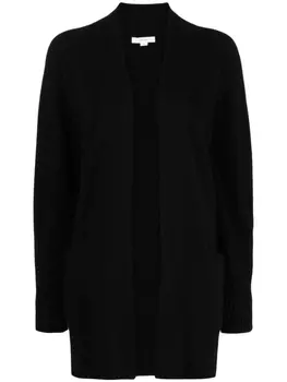 Vince кашемировое пальто-кардиган без застежки, черный