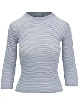 Vince полосатая рубашка с длинным рукавом, белый