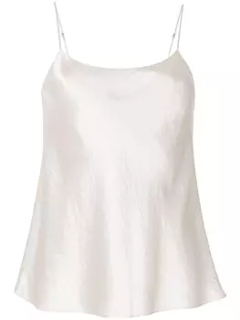 Vince расклешенный топ, серебристый