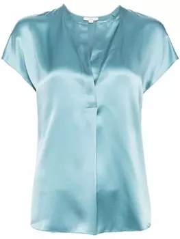 Vince шелковая блузка, синий