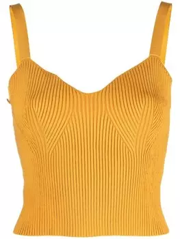 Vince топ-бралетт в рубчик, желтый
