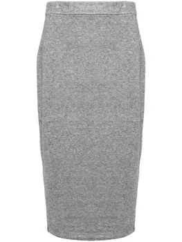 Vince трикотажная юбка миди Cozy, серый