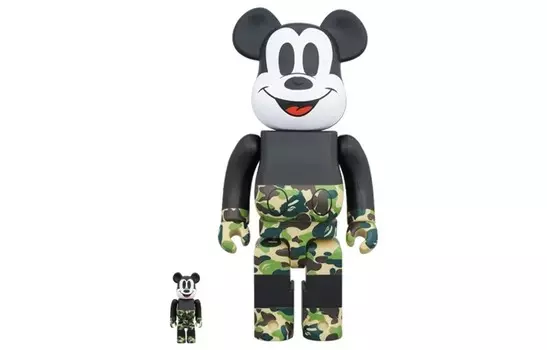 Виниловая фигурка Be@rbrick Bape Mickey Mouse, 30 см + 7 см