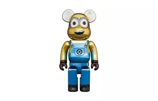 Виниловая фигурка Be@rbrick Dave Chrome Ver, 70 см без фирменной упаковки