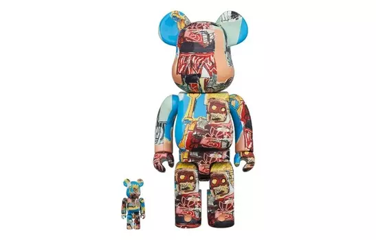 Виниловая фигурка Be@rbrick Jean-michel Basquiat #6, 30 см + 7 см