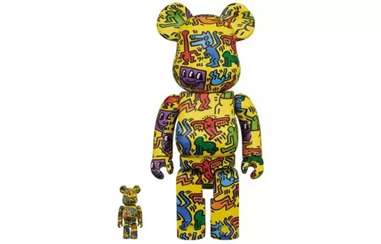 Виниловая фигурка Be@rbrick Keith Haring #5, 30 см + 7 см