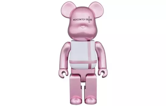 Виниловая фигурка Be@rbrick Medicom Toy Plus Black Chrome Ver. 7 см, розовый