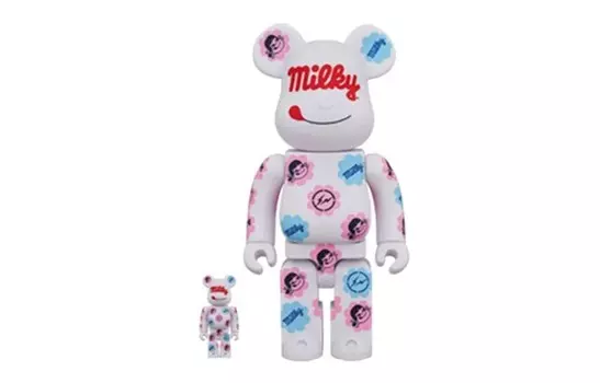 Виниловая фигурка Be@rbrick Milky The Conveni Milky 30 см + 7 см, белый