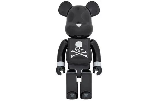 Виниловая фигурка Be@rbrick X Mastermind Japan Black Chrome Ver, 70 см
