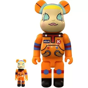 Виниловая фигурка Be@rbrick X Milk Cargo Space Molly, 30 см + 7 см