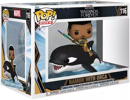 Виниловая фигурка Wakanda Forever - Namor With Orca (Pop! Ride Super Deluxe) Vinyl Figur 116 от Black Panther