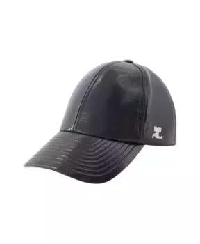 Виниловая кепка в уличном стиле Courrges, серый