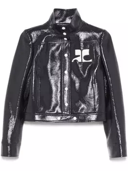 Виниловая куртка Courrges Reedition, синий