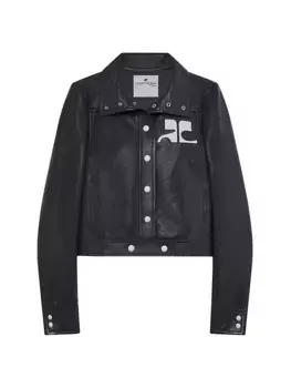 Виниловая куртка Reedition Courreges, черный
