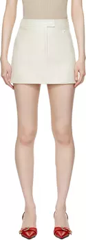 Виниловая мини-юбка Off-White Reedition Courreges