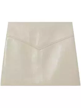 Виниловая мини-юбка Proenza Schouler White Label, белый