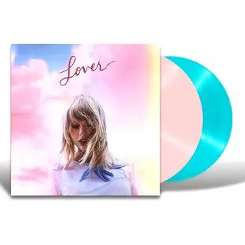 Виниловая пластинка Lover (Pink/ Blue Colored Vinyl) (2 Discs) | Taylor Swift