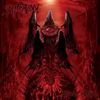 Виниловая пластинка LP Blood Oath [Red/Black Corona Vinyl] - Suffocation