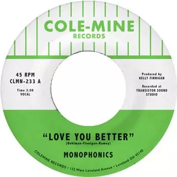 Виниловая пластинка LP Love You Better / The Shape Of My Teardrops [Natural Colored Vinyl] (7") - Monophonics, Kelly Finnigan