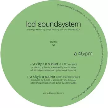 Виниловая пластинка LP Yr City's A Sucker - LCD Soundsystem