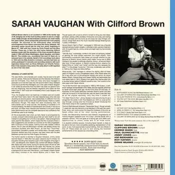 Виниловая пластинка Sarah Vaughan - With Clifford Brown