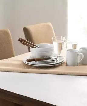 Виниловая подставка для стола размером 52 x 120 дюймов Elrene, белый