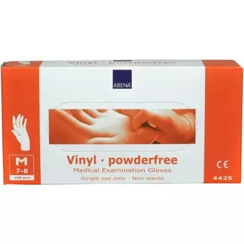 Виниловые перчатки Abena, средние, неопудренные