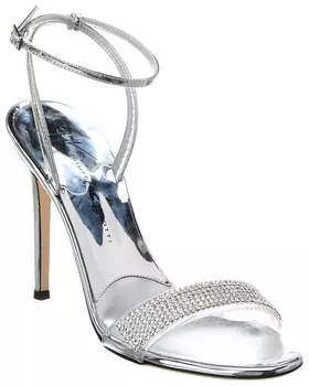 Виниловые сандалии Giuseppe Zanotti Basic 105, серебро