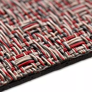 Виниловый коврик для ванной Messina 180x100 см Floordirekt, красный