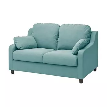 ВИНЛИДЕН 2 раскладывающийся диван, Хакебо светло-бирюзовый VINLIDEN IKEA