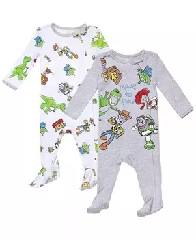 Винни-Пух Король Лев Monsters Inc. Pixar История игрушек для малышей, 2 комплекта комбинезонов для сна и игр, для новорожденных и малышей Disney, мультиколор