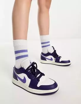 Виноградно-фиолетовые кроссовки Air Jordan 1 Low