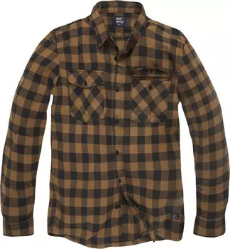 Рубашка Vintage Industries Harley, коричневая