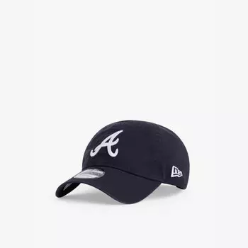 Винтажная бейсболка atlanta braves 9twenty из хлопчатобумажной саржи New Era, синий
