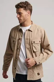 Винтажная боевая рубашка Superdry Superdry, коричневый