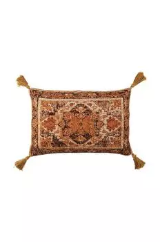 Винтажная декоративная подушка J-Line, мультиколор