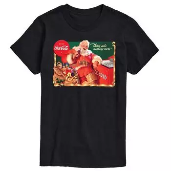 Винтажная диаграмма с изображением Санта-Клауса Big & Tall Coca-Cola Licensed Character, черный