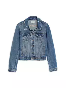 Винтажная джинсовая куртка для маленьких девочек и девочек Tractr, индиго