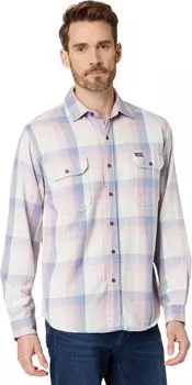 Винтажная фланелевая рубашка Superdry, цвет Pink Twill Check