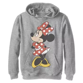 Винтажная флисовая футболка Disney's Minnie Mouse для мальчиков 8–20 лет с рисунком «Поза Минни» Disney