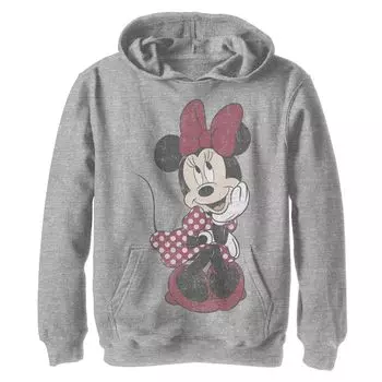 Винтажная флисовая толстовка с рисунком «Микки Маус и друзья» Disney для мальчиков 8–20 лет, застенчивая Минни Маус Disney