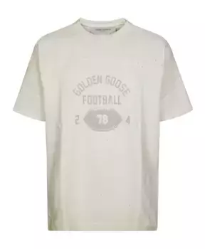Винтажная футбольная футболка Golden Goose, белый