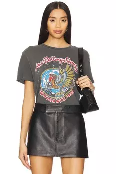 Винтажная футболка 78 World Wide Tour от Junk Food, vintage black