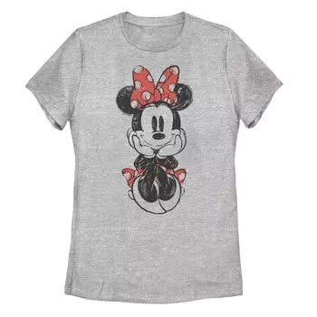 Винтажная футболка Disney's Mickey Sitting Minnie Sketch для юниоров Licensed Character