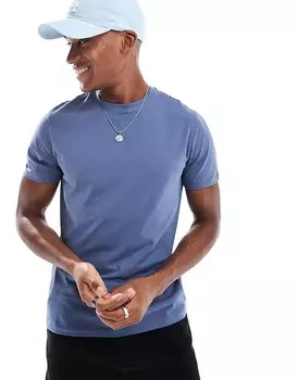 Винтажная футболка индиго New Look с круглым вырезом