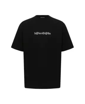 Винтажная футболка из джерси Balenciaga, черный