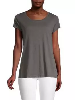 Винтажная футболка из джерси с круглым вырезом ATM Anthony Thomas Melillo Charcoal