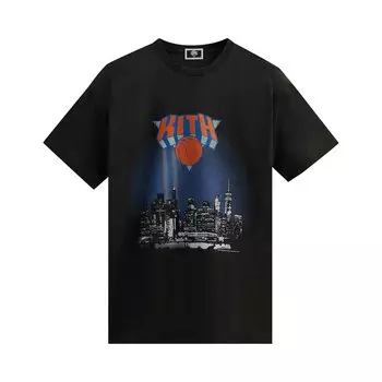 Винтажная футболка Kith For New York Knicks City, черная